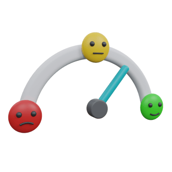 feedback rating 3d render icon illustration with transparent background png