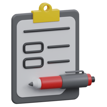 feedback form 3d render icon illustration with transparent background png