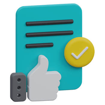 review form 3d render icon illustration with transparent background png