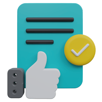 review form 3d render icon illustration with transparent background png