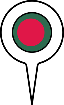 Bangladesh flag Map pointer icon. png