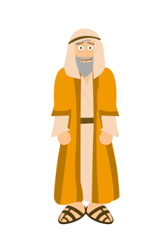 Cartoon Bible Character - Abraham png