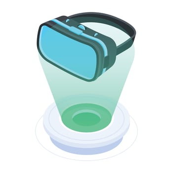 Trendy VR Goggles vector
