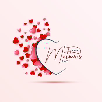 Happy mothers day celebration card background design vector