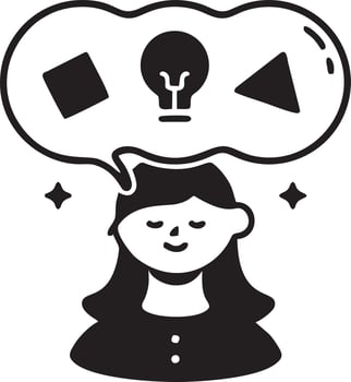 Idea solution icon symbol vector image. Illustration of the creative innovation concept design. EPS 10