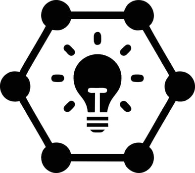 Idea solution icon symbol vector image. Illustration of the creative innovation concept design. EPS 10