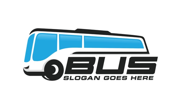 Bus. Travel bus logo design vector