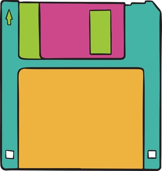 Floppy disk illustration vector