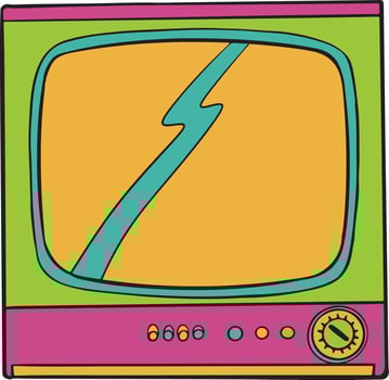 Tube television illustration vector