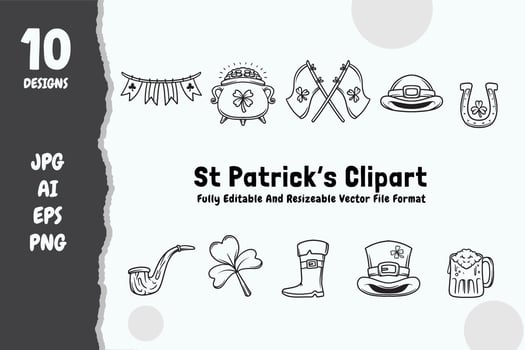 St Patrick Bundle Clipart vector
