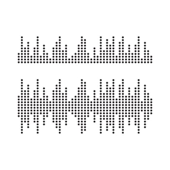 Sound waves vector illustration