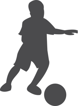 The boy football player PNG