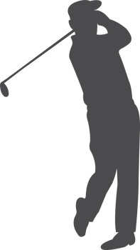 Golf player silhouette PNG