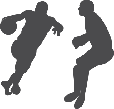 Basketball player silhouette PNG