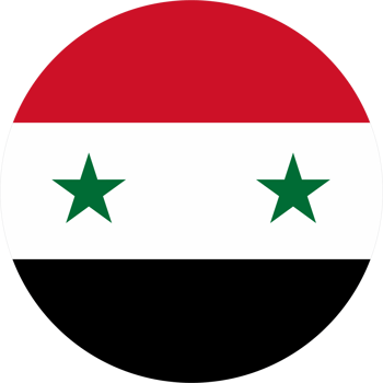 Syria flag round shape PNG