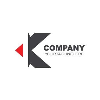 k letter logo icon illustration vector
