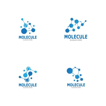 Molecule Logo Vector Template Illustration