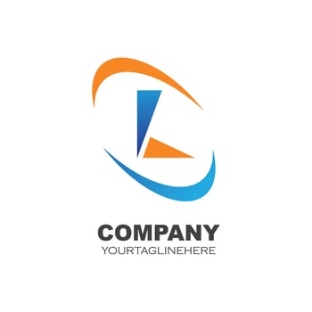 l letter logo icon illustration vector