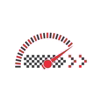 faster speed logo icon of automotive racing concept vector