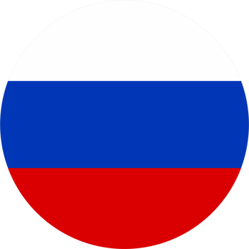 Russia flag round shape PNG