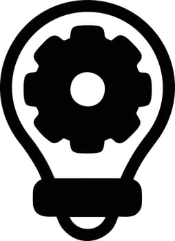 Idea solution icon symbol vector image. Illustration of the creative innovation concept design. EPS 10