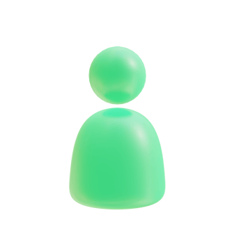 Man avatar business icon. 3d render png