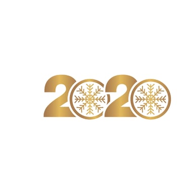 2020 new year icon vector illustration