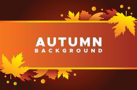 Flat Autumn Leaves Background Design vector