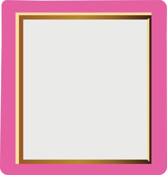 pink neon border frame clipart free vector