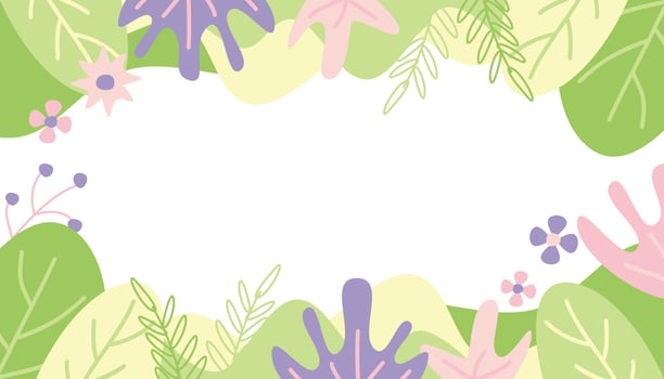 abstract shape spring background, with empty space for text. Template for banner, poster, social media vector