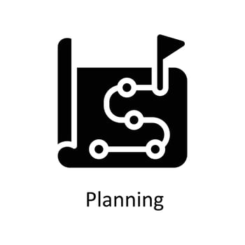 Planning Vector  Solid Icons. Simple stock illustration stock