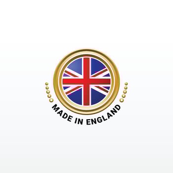 Made In England Elegant Label Product Design vector