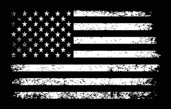 Vintage Distressed USA Flag vector