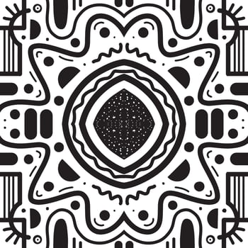 Black and white doodle vector illustration. hand drawn line arts abstract backgrounds geometric pattern for print, wallpaper, banner, poster, wall art, decorative