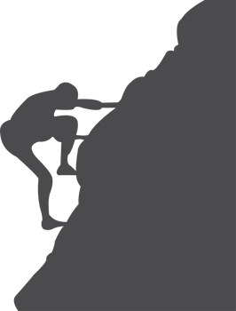 Climber mountain silhouette png