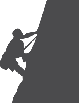 Climber mountain silhouette png
