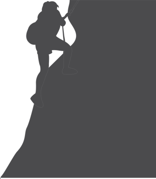 Climber mountain silhouette png