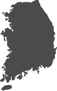 Korea map icon PNG
