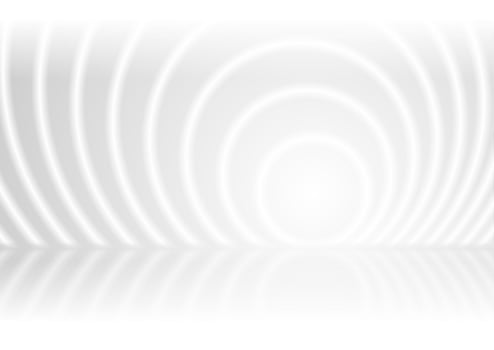 Grey white smooth circles abstract tech background vector