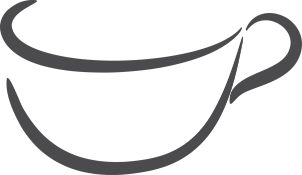 Coffee cup logo element PNG