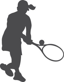 The woman tennis player PNG