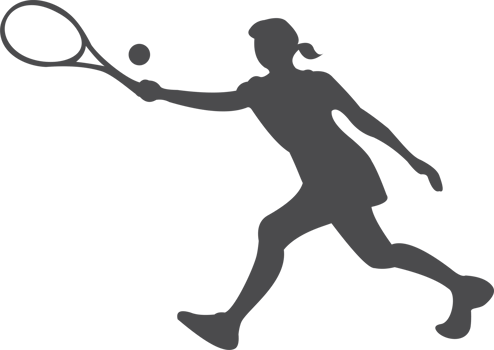 The girl tennis player PNG