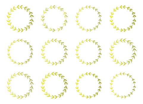laurel wreath vector design illustration isolated on white background