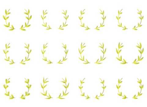 laurel wreath vector design illustration isolated on white background