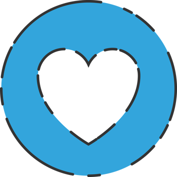Add to favorite icon in flat style png