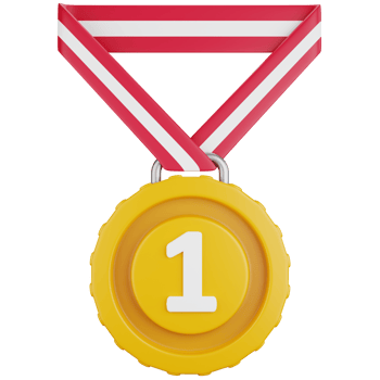3D Icon Illustration first Place Medal of Honor png