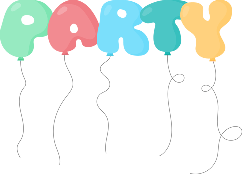 Balloon text in cartoon style png