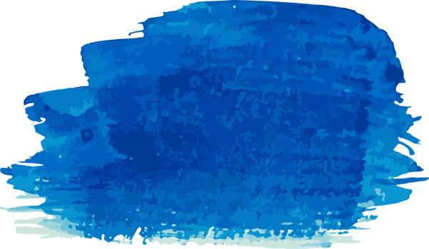 Blue watercolor stain. Watercolor background png