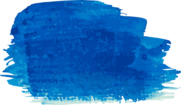 Blue watercolor stain. Watercolor background png