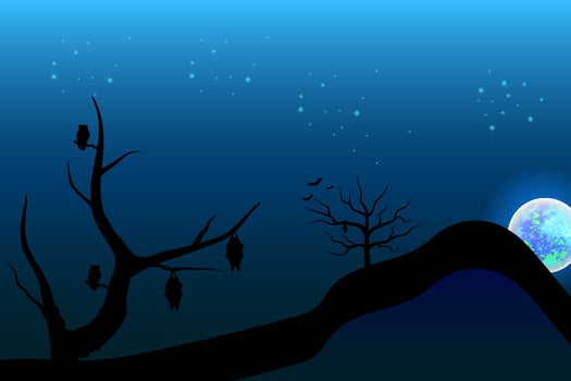 dry mountains for halloween background vector